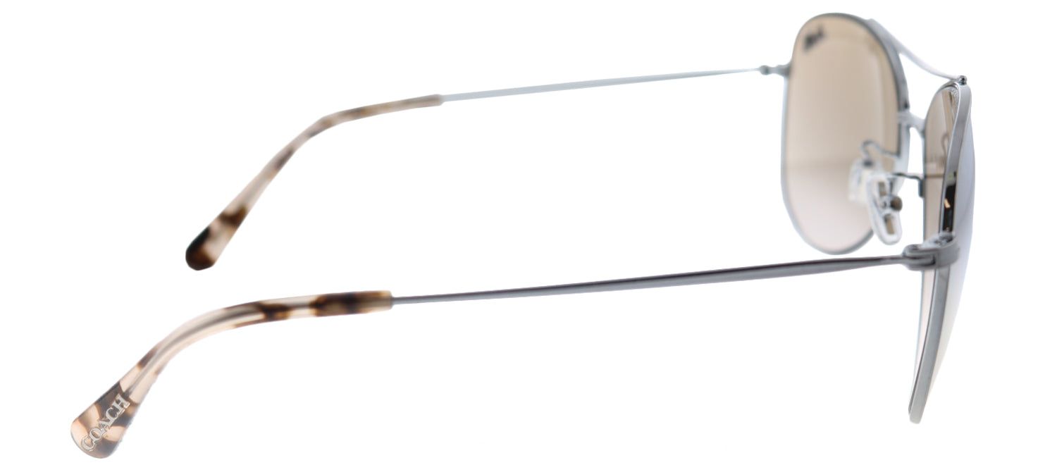 Coach HC 7079 93318Z Aviator Metal Ruthenium/ Gunmetal Sunglasses with Silver Mirror Lens sold by Gaffos product image thumbnail 3