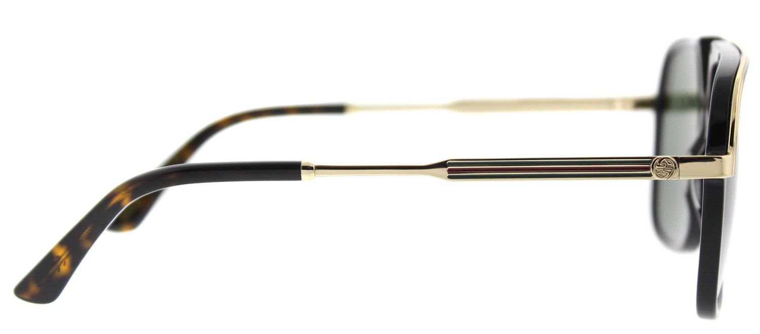 Gucci GG 0200S 001 Fashion Metal Black Sunglasses with Green Lens sold by Gaffos product image thumbnail 3
