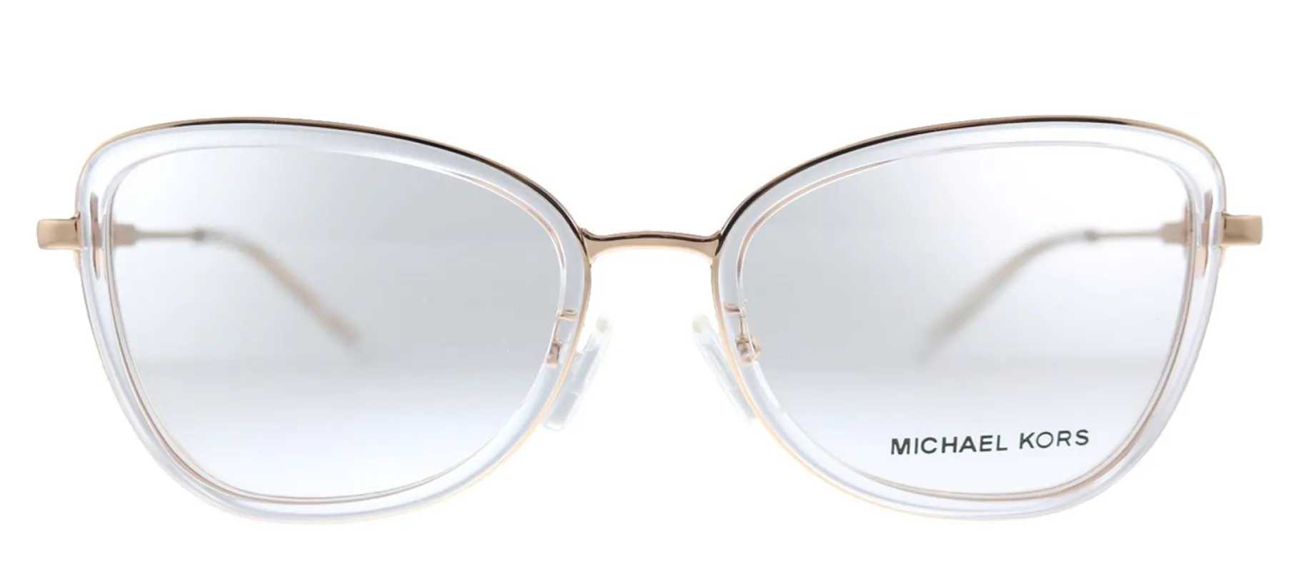 Michael Kors Florence MK 3042B 1108 Butterfly Metal Pink Eyeglasses with Demo Lens made by Gaffos