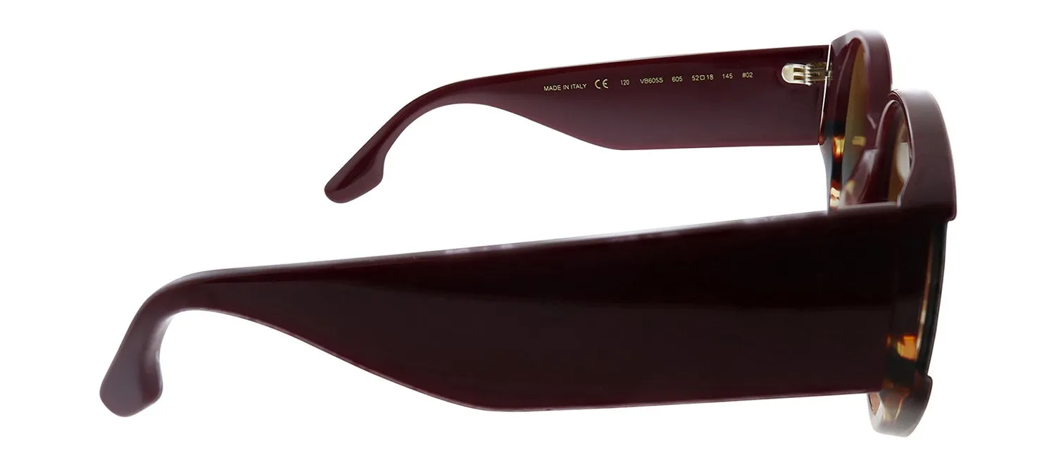 Victoria Beckham VB 605S 605 Oval Plastic Burgundy Sunglasses with Brown Gradient Lens sold by Gaffos product image thumbnail 3