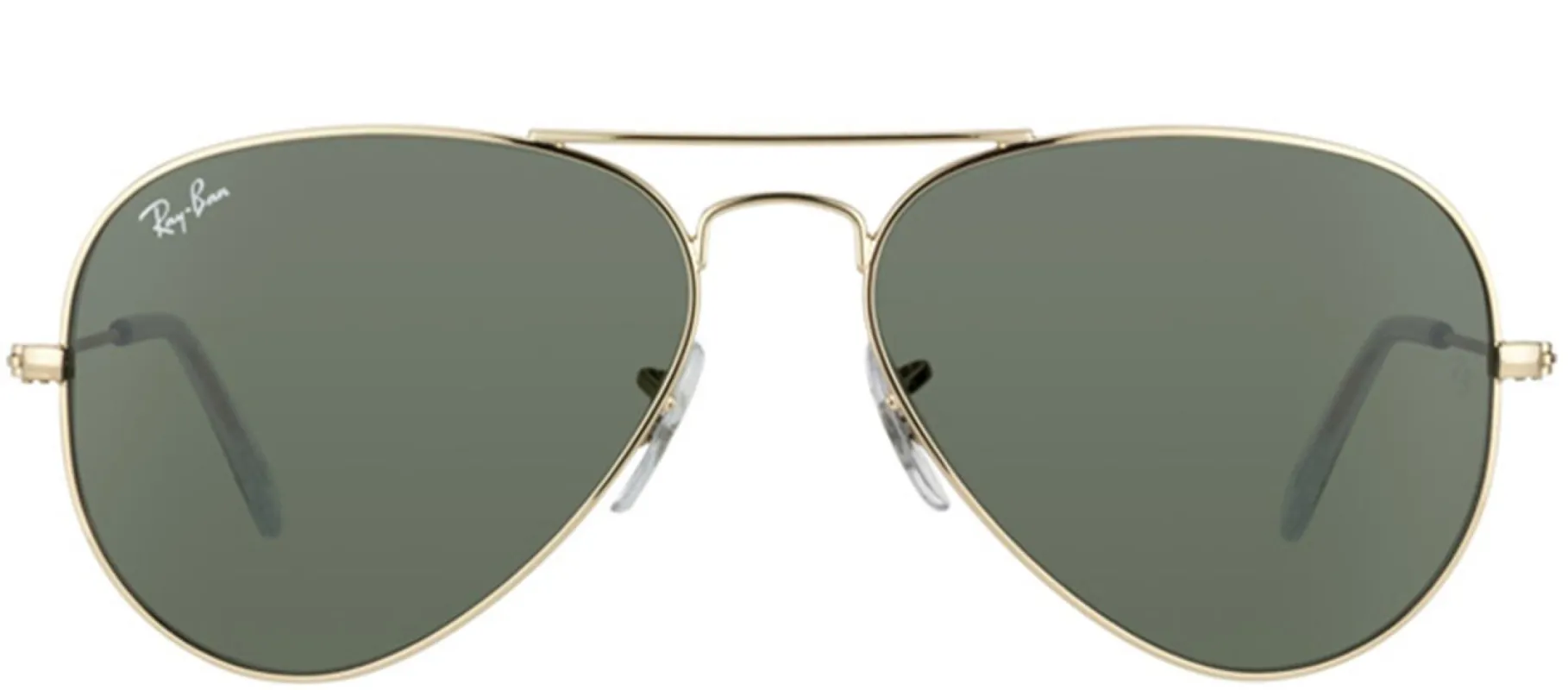 Ray-Ban RB 3025 W3234 Aviator Metal Gold Sunglasses with Crystal Green Lens sold by Gaffos