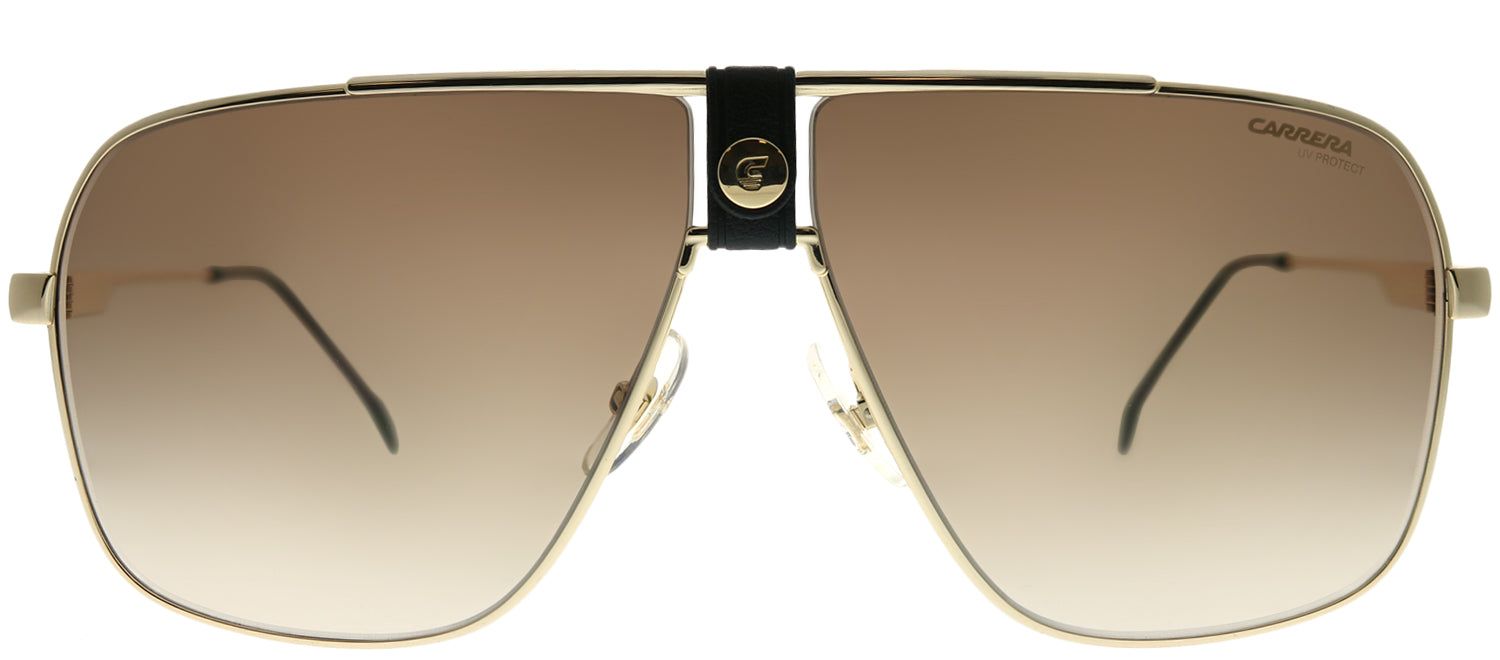 Carrera CA Carrera1018 J5G HA Aviator Metal Gold Sunglasses with Brown Gradient Lens sold by Gaffos