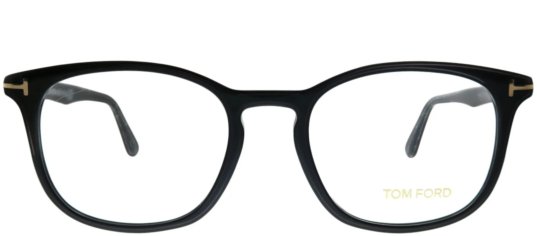 Tom Ford FT 5505 001 Square Plastic Black Eyeglasses with Demo Lens sold by Gaffos