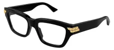 Bottega Veneta UNAPOLOGETIC BV 1190O 001 Cat-Eye Plastic Black Eyeglasses with Logo Stamped Demo Lenses sold by Gaffos