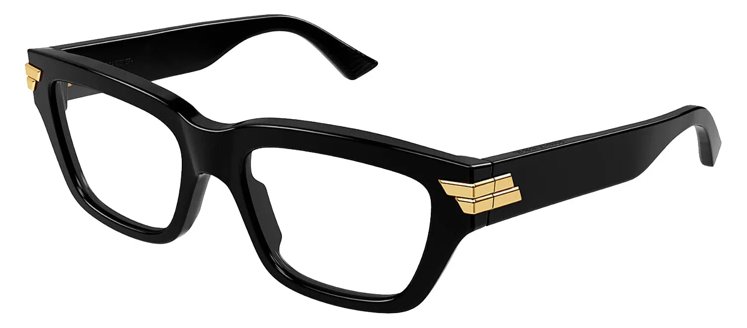 Bottega Veneta UNAPOLOGETIC BV 1190O 001 Cat-Eye Plastic Black Eyeglasses with Logo Stamped Demo Lenses sold by Gaffos product image thumbnail 2