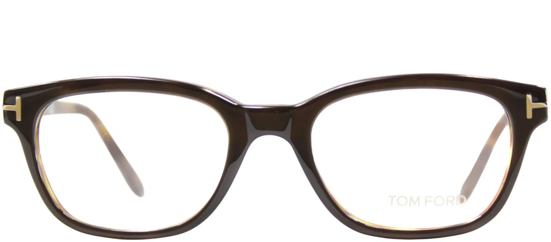 Tom Ford FT 5207 047 Square Plastic Brown Eyeglasses with Demo Lens sold by Gaffos