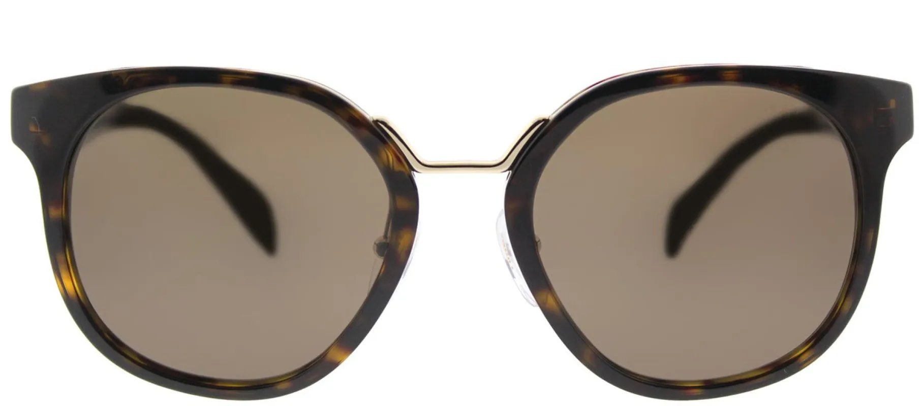 Prada PR 17TS 2AU8C1 Square Plastic Tortoise/ Havana Sunglasses with Brown Lens sold by Gaffos