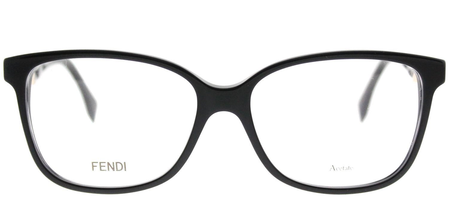 Fendi FF 0232 807 Rectangle Plastic Black Eyeglasses with Demo Lens sold by Gaffos