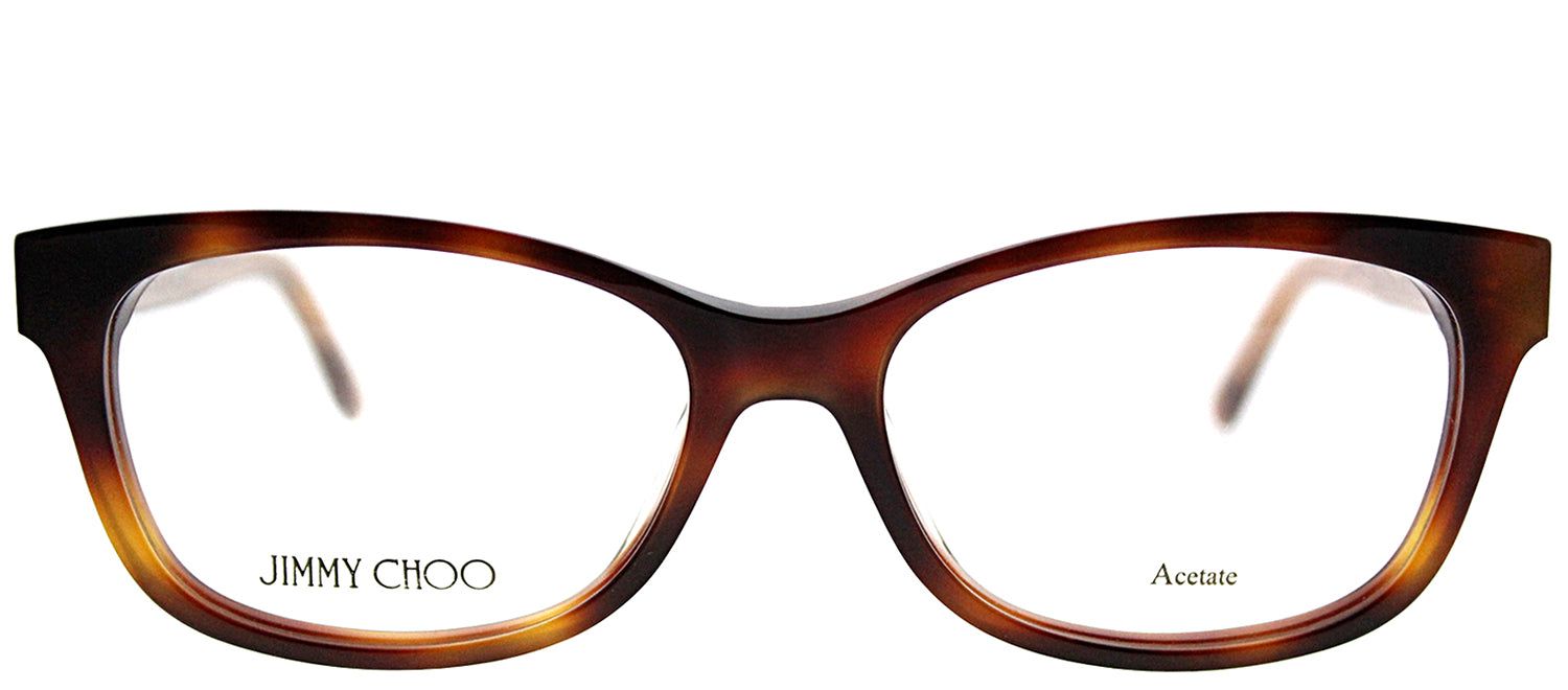 Jimmy Choo JC 193 XLT Rectangle Plastic Tortoise/ Havana Eyeglasses with Demo Lens sold by Gaffos