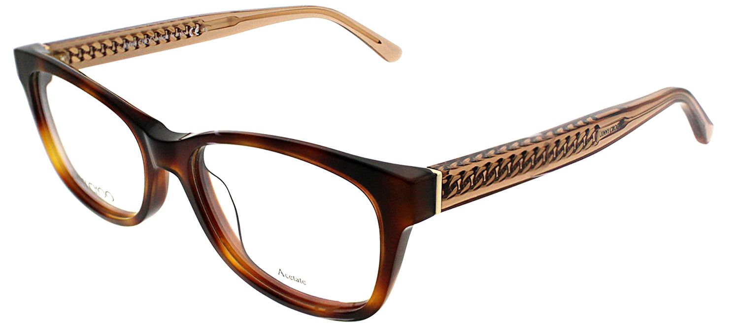 Jimmy Choo JC 193 XLT Rectangle Plastic Tortoise/ Havana Eyeglasses with Demo Lens sold by Gaffos product image thumbnail 2