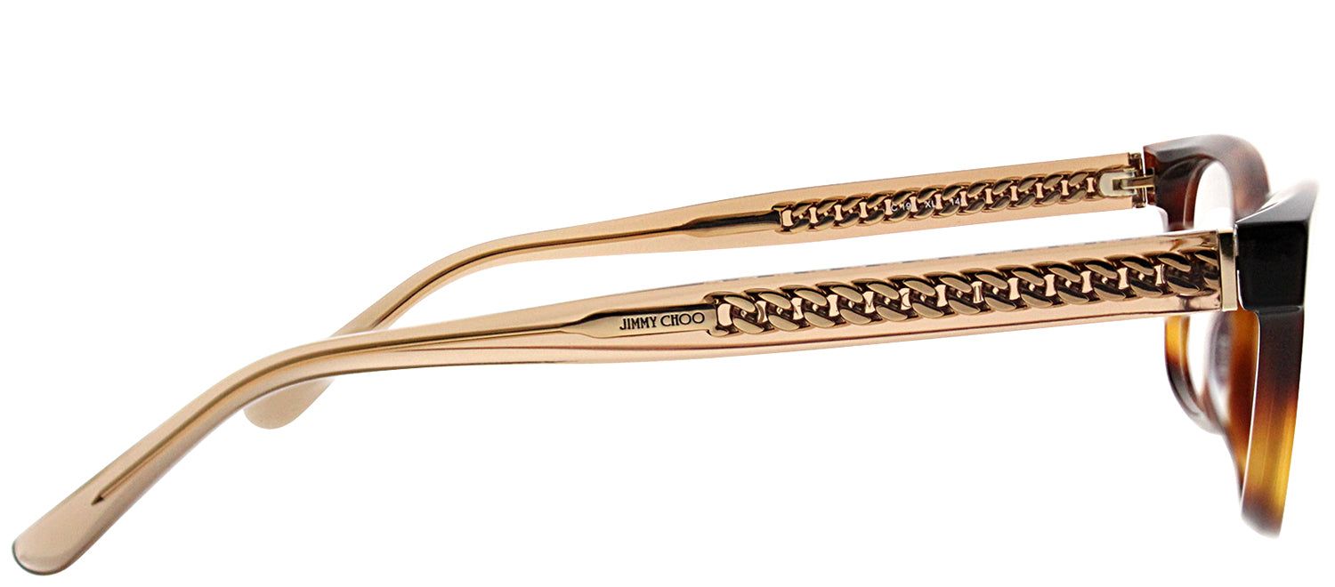 Jimmy Choo JC 193 XLT Rectangle Plastic Tortoise/ Havana Eyeglasses with Demo Lens sold by Gaffos product image thumbnail 3