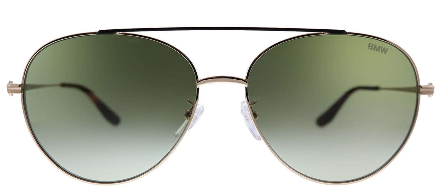 BMW BW 0006 28P Aviator Metal Gold Sunglasses with Green Gradient Lens sold by Gaffos