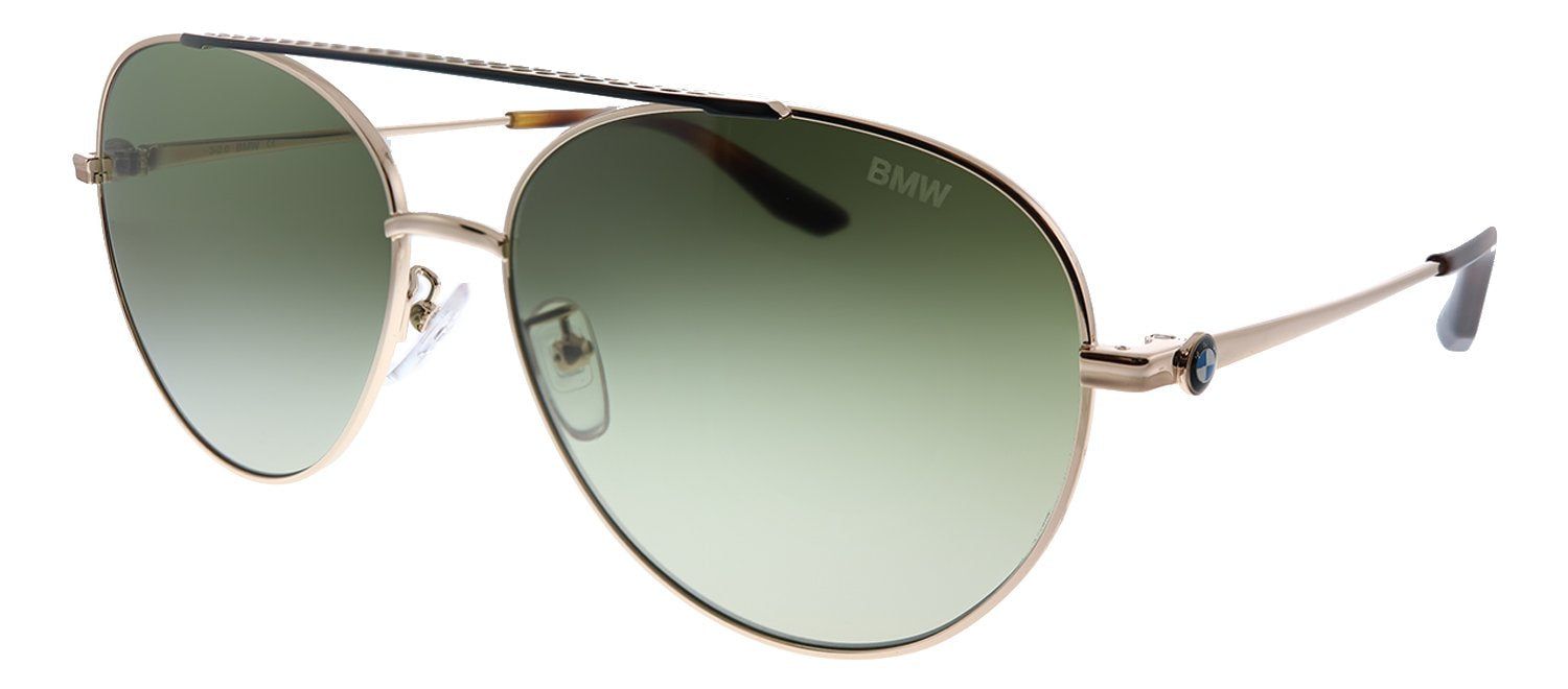 BMW BW 0006 28P Aviator Metal Gold Sunglasses with Green Gradient Lens sold by Gaffos product image thumbnail 2