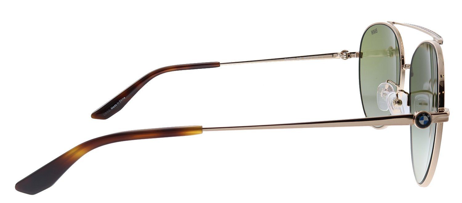 BMW BW 0006 28P Aviator Metal Gold Sunglasses with Green Gradient Lens sold by Gaffos product image thumbnail 3