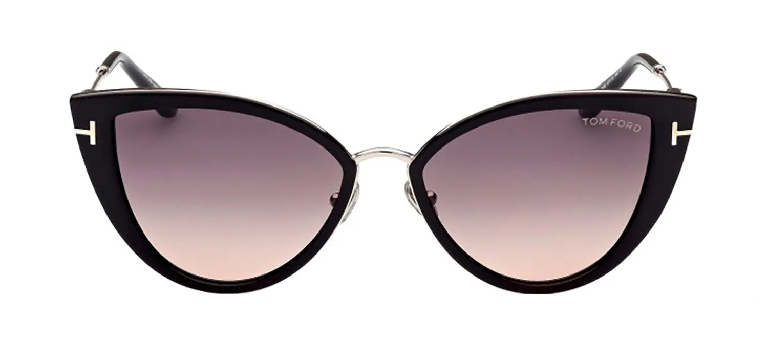 Tom Ford Anjelica-02 TF 868 01B Cat-Eye Plastic Black Sunglasses with Grey Gradient Lens sold by Gaffos product image thumbnail 2