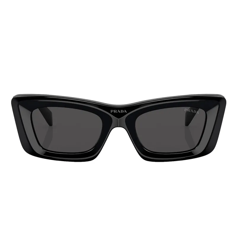 Prada PR 13ZS 1AB5S0 Cat-Eye Plastic Black Sunglasses with Grey Lens sold by Gaffos