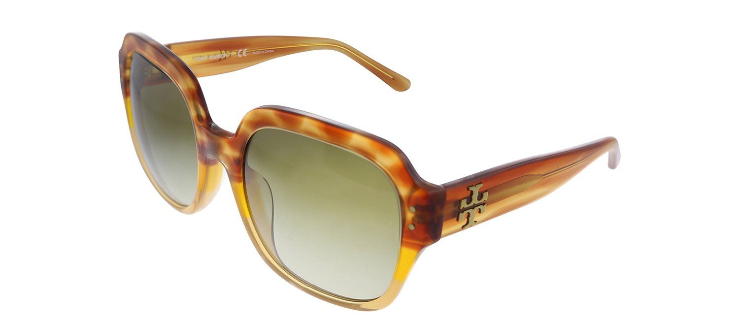 Tory Burch TY 7143U 179713 Square Plastic Tortoise Sunglasses with Grey Gradient Lens sold by Gaffos product image thumbnail 2