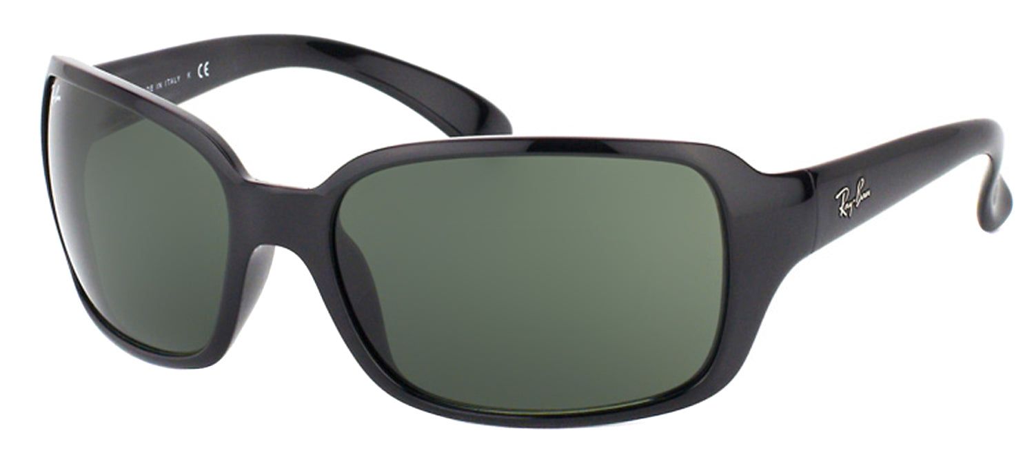 Ray-Ban RB 4068 601 Rectangle Plastic Black Sunglasses with Green Lens sold by Gaffos product image thumbnail 3