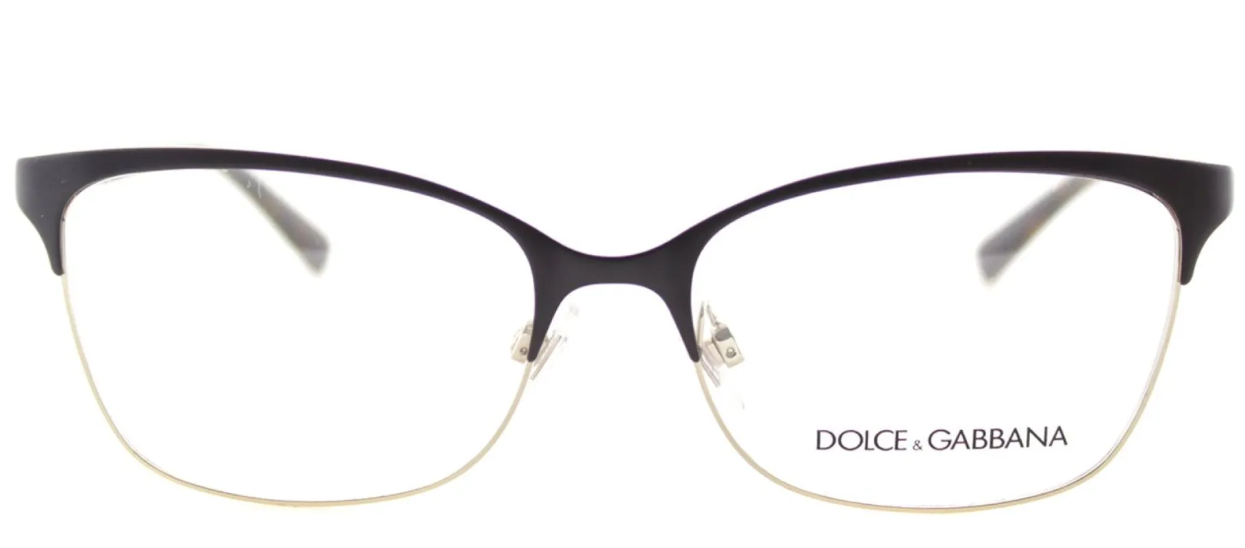 Dolce & Gabbana DG 1268 1254 Oval Metal Brown Eyeglasses with Demo Lens sold by Gaffos