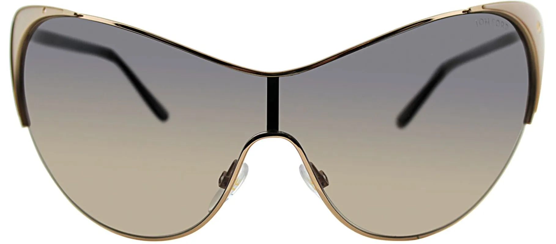 Tom Ford FT 0364 74B Cat-Eye Metal Gold Sunglasses with Grey Gradient Lens sold by Gaffos