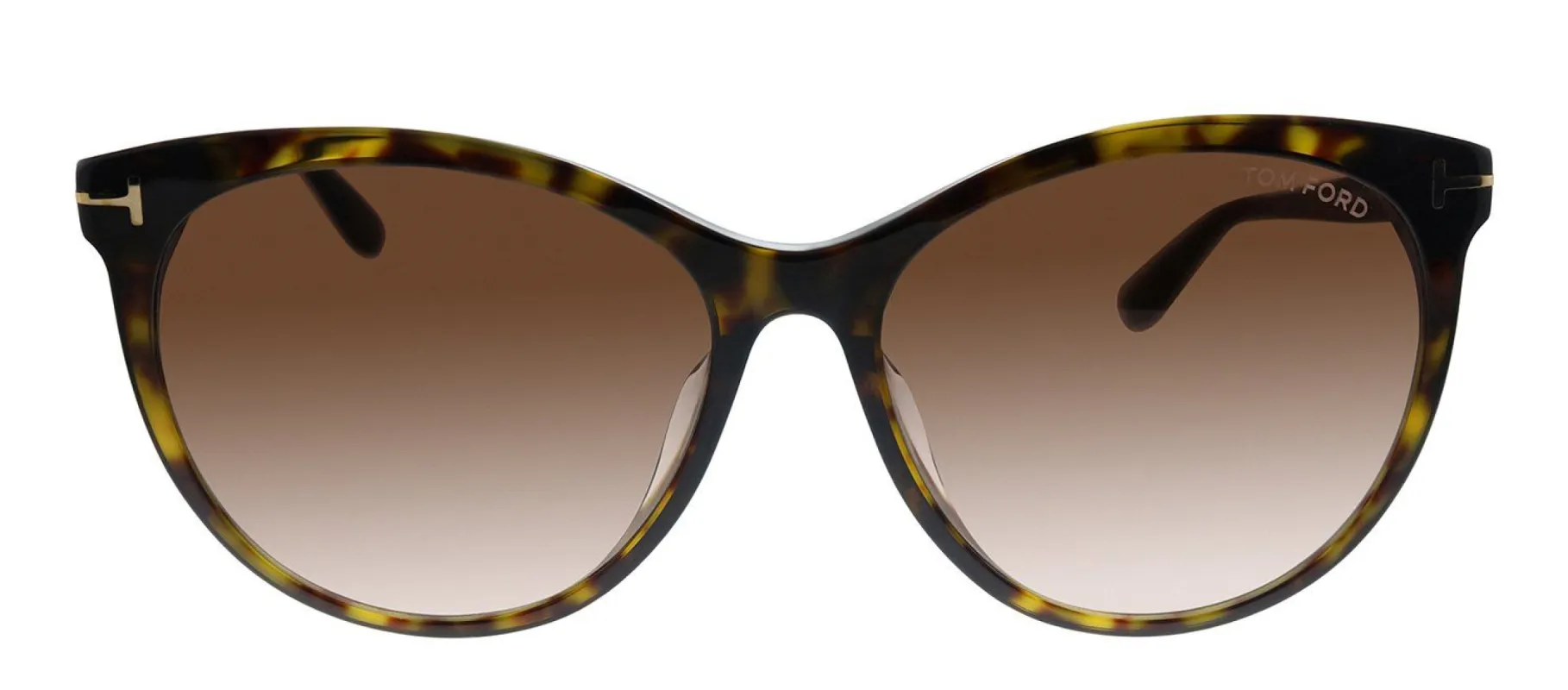 Tom Ford FT 787/F/S 52F Round Plastic Havana Sunglasses with Brown Gradient Lens sold by Gaffos