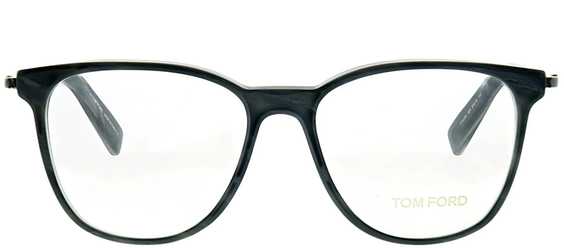 Tom Ford FT 5384 020 Square Plastic Grey Eyeglasses with Demo Lens sold by Gaffos