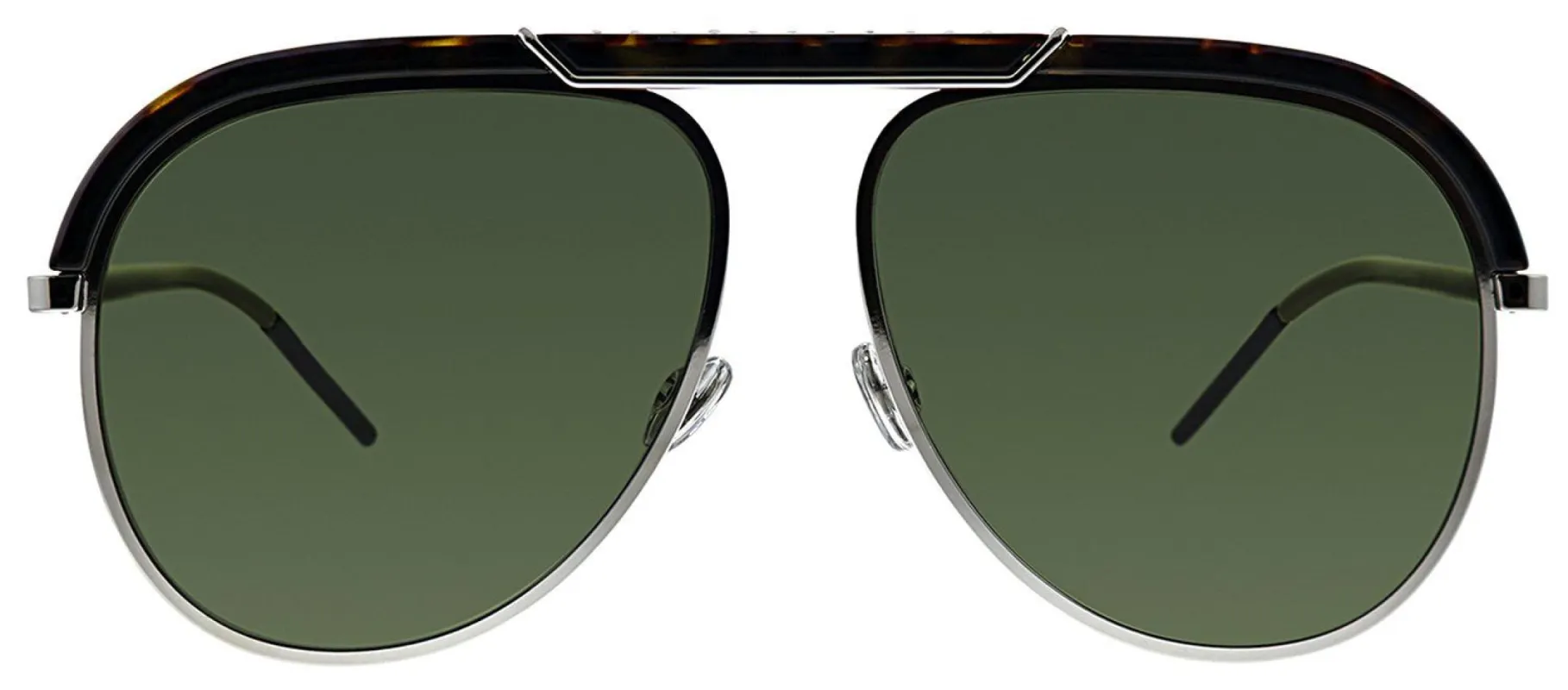 Dior CD DIORDESERTIC 9G0 Aviator Metal Havana Sunglasses with Green Lens sold by Gaffos