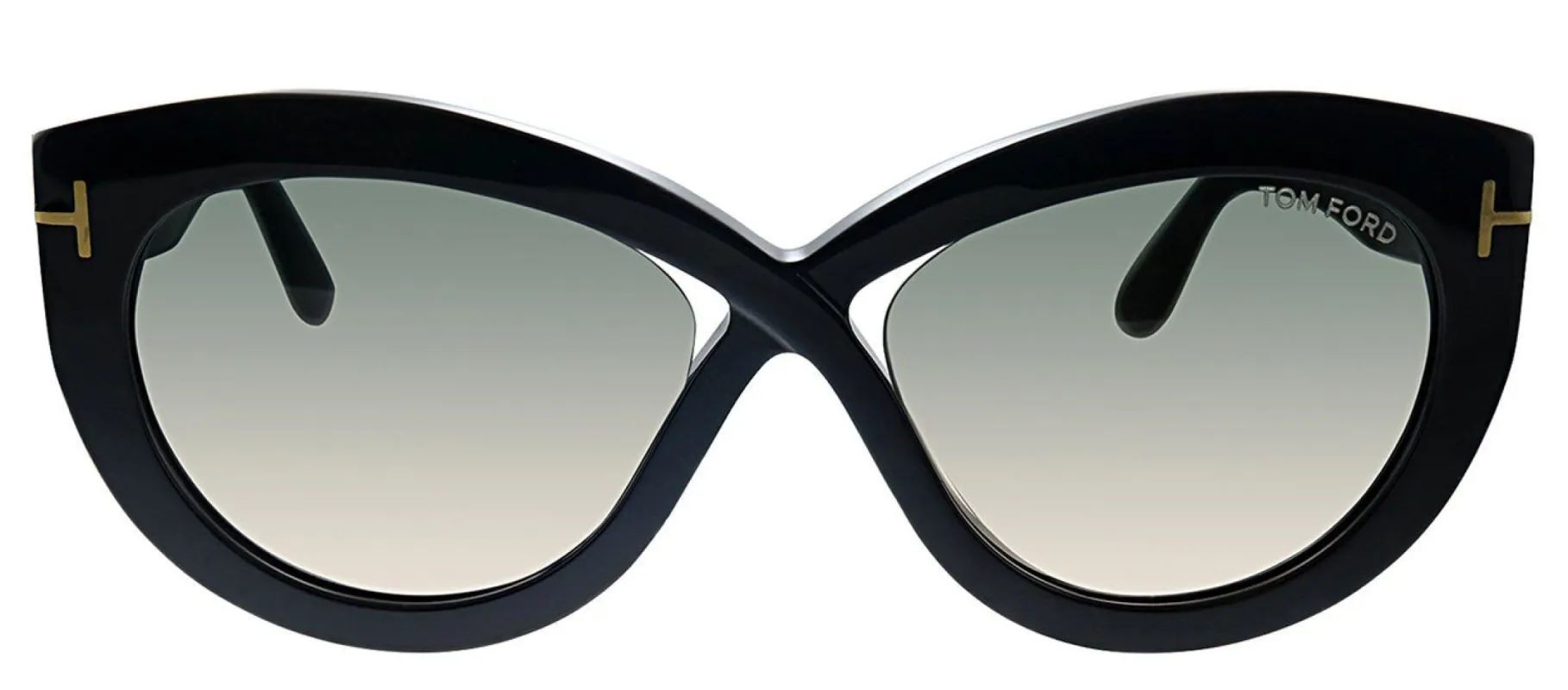 Tom Ford TF 577F 01B Butterfly Plastic Black Sunglasses with Grey Gradient Lens sold by Gaffos