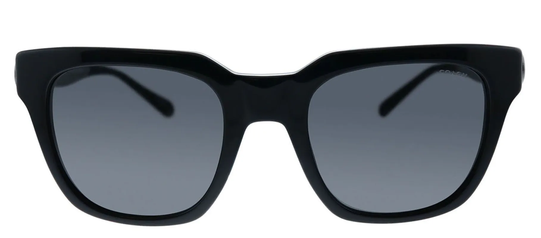 Coach HC 8240F 551087 Square Plastic Black Sunglasses with Grey Lens sold by Gaffos