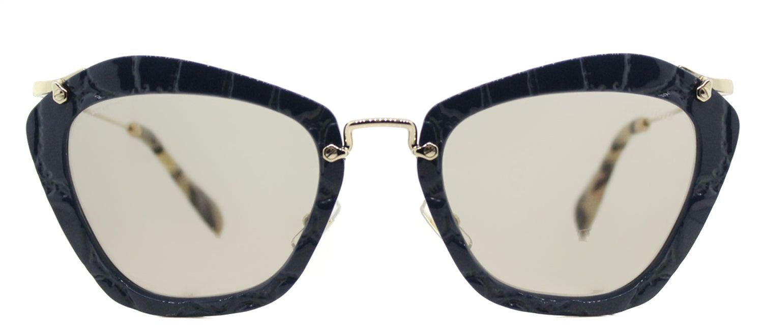 Miu Miu Noir MU 10NS USZ5J2 Fashion Plastic Blue Sunglasses with Light Brown Lens sold by Gaffos