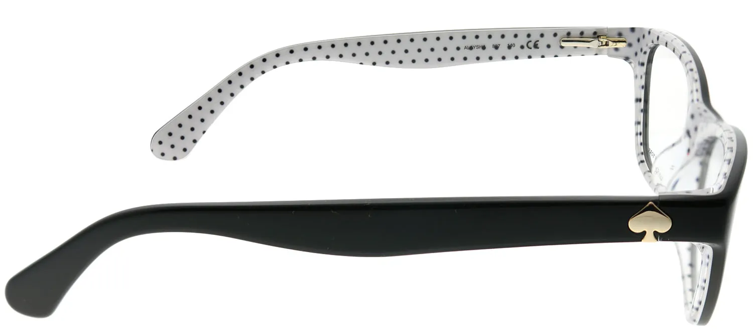 Kate Spade KS Alaysha 807 Cat-Eye Plastic Black Eyeglasses with Demo Lens sold by Gaffos product image thumbnail 3