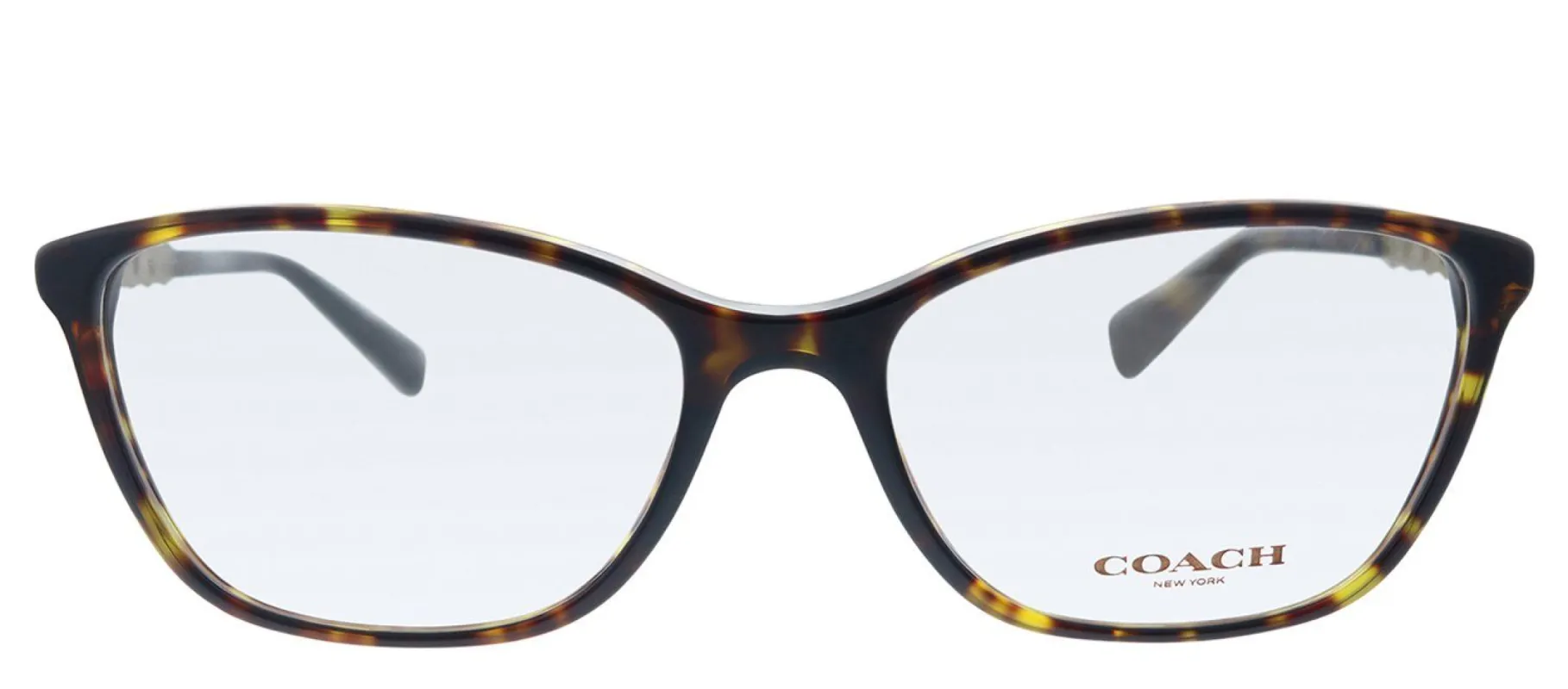 Coach HC 6121 5485 Rectangle Plastic Havana Eyeglasses with Demo Lens sold by Gaffos