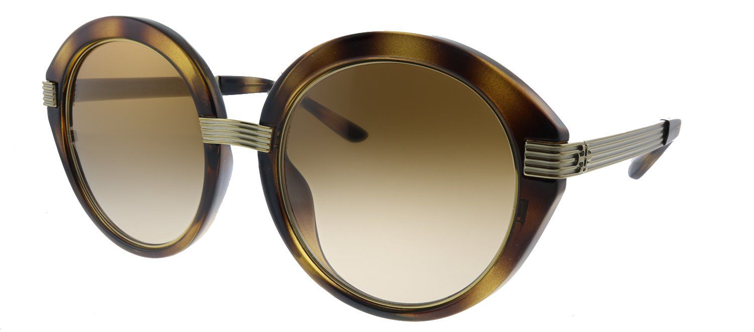 Tory Burch TY 9060U 183113 Round Plastic Havana Sunglasses with Brown Gradient Lens sold by Gaffos product image thumbnail 2