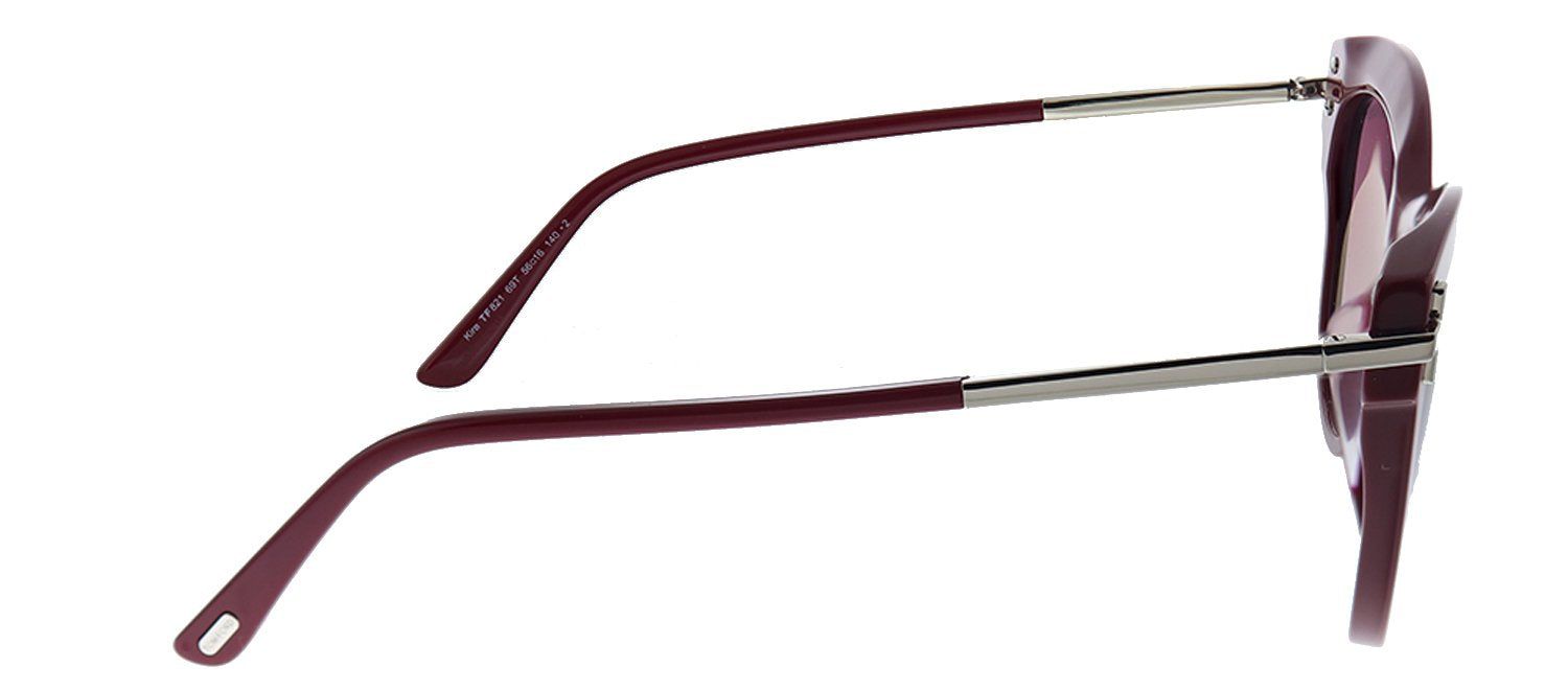 Tom Ford Kira TF 821 69T Cat-Eye Plastic Red Sunglasses with Red Gradient Lens sold by Gaffos product image thumbnail 3