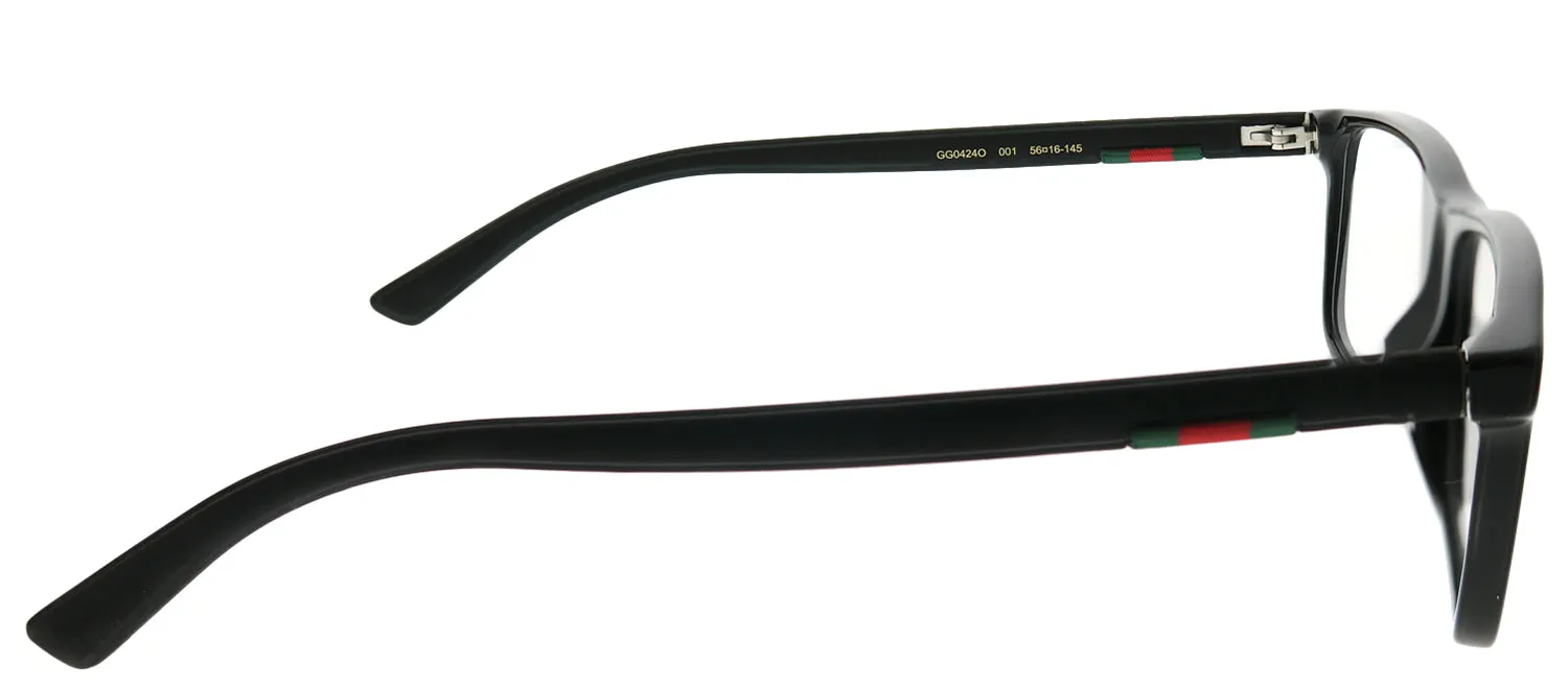 Gucci GG 0424O 001 Rectangle Acetate Black Eyeglasses with Demo Lens sold by Gaffos product image thumbnail 3