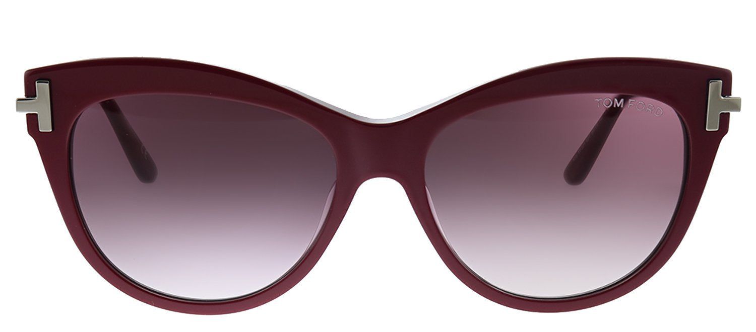 Tom Ford Kira TF 821 69T Cat-Eye Plastic Red Sunglasses with Red Gradient Lens sold by Gaffos