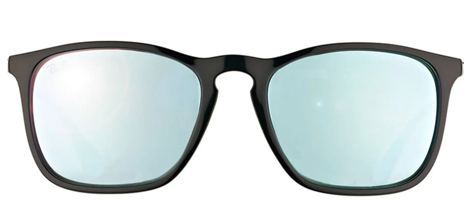 Ray-Ban Chris RB 4187 601/30 Square Plastic Black Sunglasses with Silver Mirror Lens sold by Gaffos