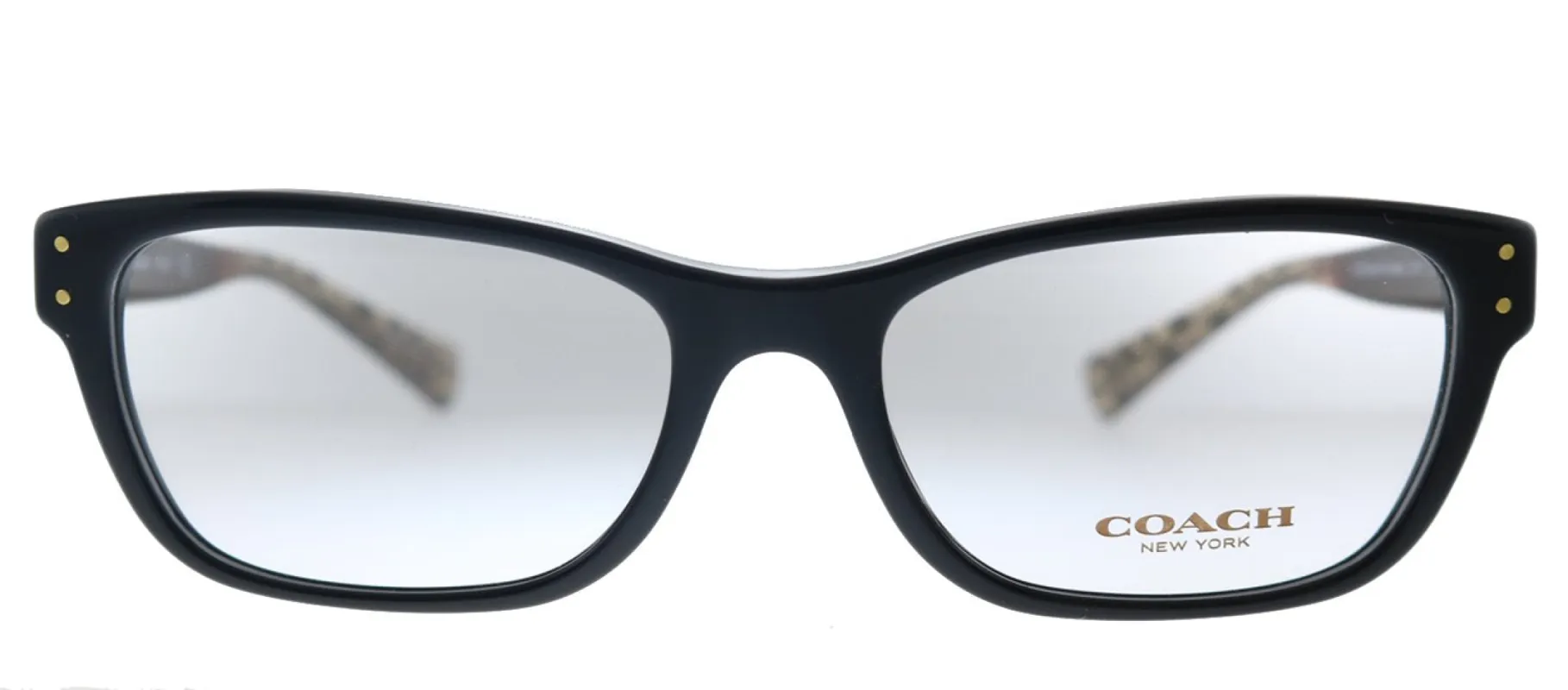 Coach HC 6082 5353 Rectangle Plastic Black Eyeglasses with Demo Lens sold by Gaffos