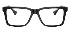 Versace VE 3328 GB1 Rectangle Plastic Black Eyeglasses with Logo Stamped Demo Lenses sold by Gaffos