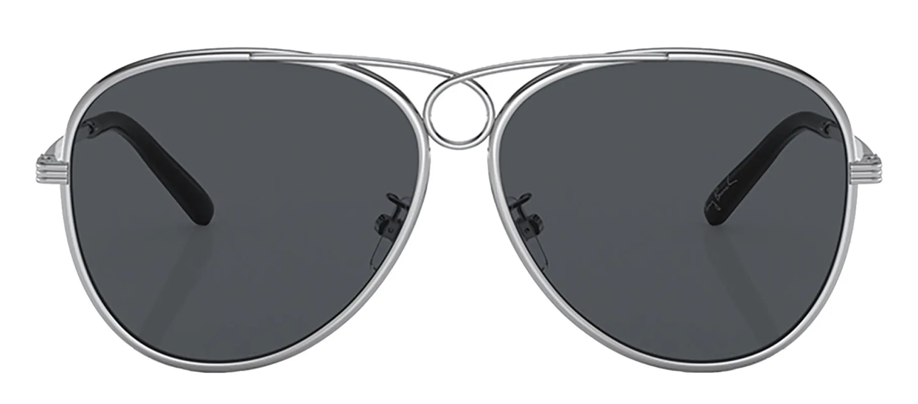 Tory Burch TY 6093 331187 Pilot Metal Silver Sunglasses with Gray Gradient Lens sold by Gaffos