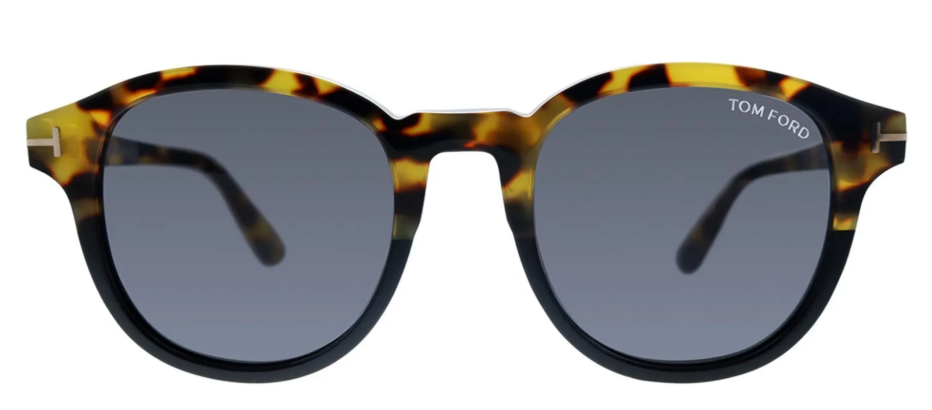 Tom Ford FT 0752 56A Round Plastic Tortoise Sunglasses with Grey Gradient Lens sold by Gaffos
