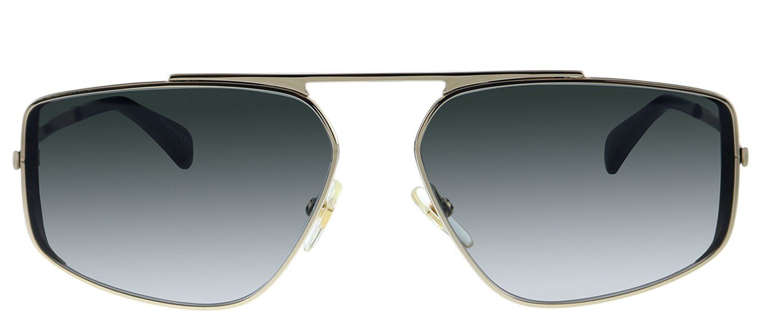 Givenchy GV 7127 J5G 9O Rectangle Metal Gold Sunglasses with Grey Gradient Lens sold by Gaffos