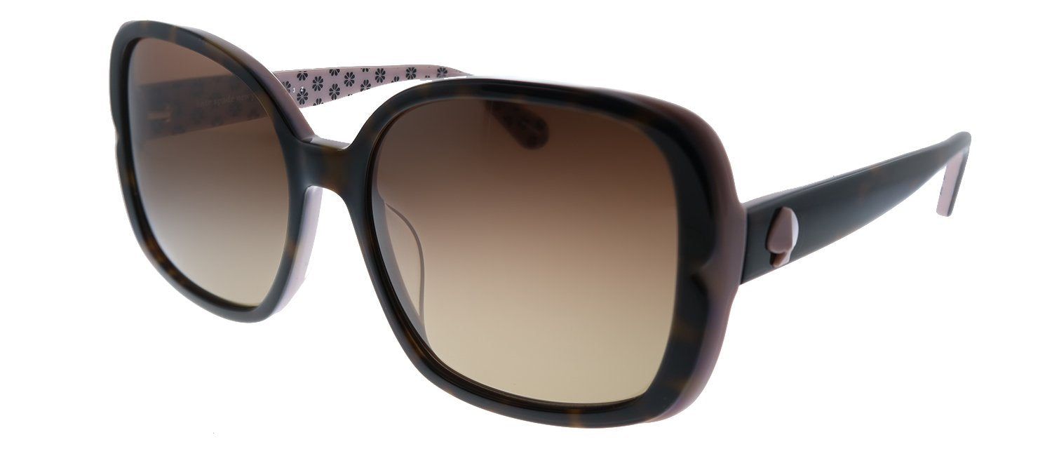 Kate Spade KS ELIANNA/G/S 0T4 LA Square Plastic Havana Sunglasses with Brown Gradient Polarized Lens sold by Gaffos product image thumbnail 2