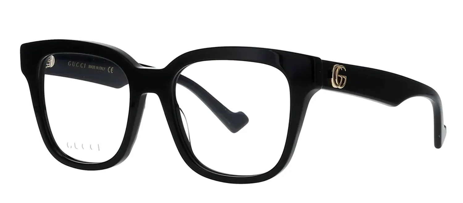 Gucci GG 0958O 004 Square Plastic Black Eyeglasses with Logo Stamped Demo Lenses sold by Gaffos product image thumbnail 2