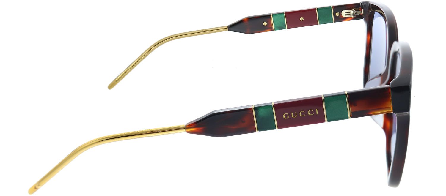Gucci GG 0599SA 002 Square Acetate Tortoise/ Havana Sunglasses with Blue Lens sold by Gaffos product image thumbnail 3