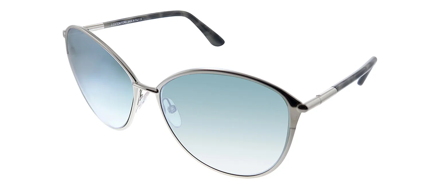 Tom Ford FT 0320 16W Oval Plastic Silver Sunglasses with Blue Gradient Lens sold by Gaffos product image thumbnail 2