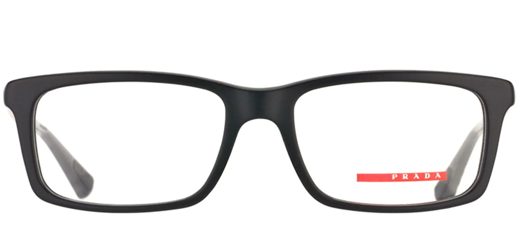 Prada Linea Rossa PS 02CV 1BO1O1 Rectangle Metal Black Eyeglasses with Demo Lens sold by Gaffos