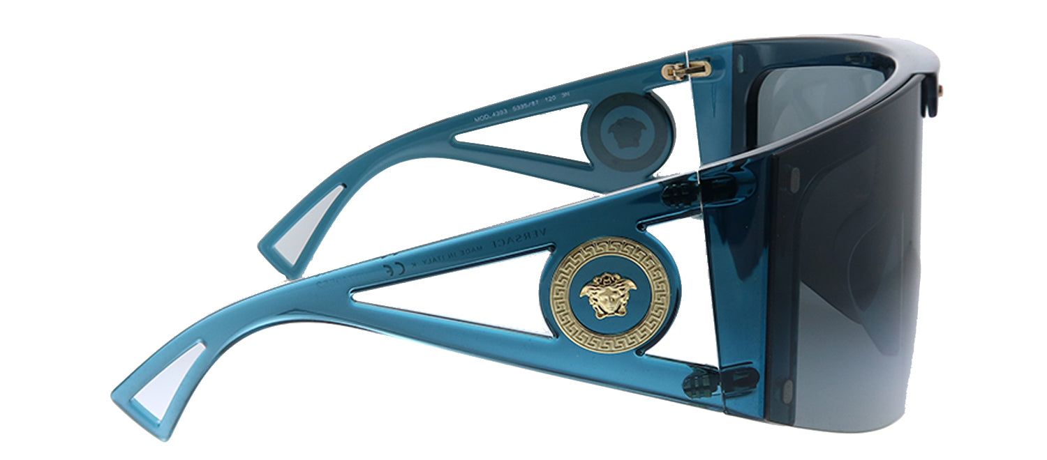 Versace VE 4393 53351W Shield Plastic Blue Sunglasses with Grey Lens sold by Gaffos product image thumbnail 3