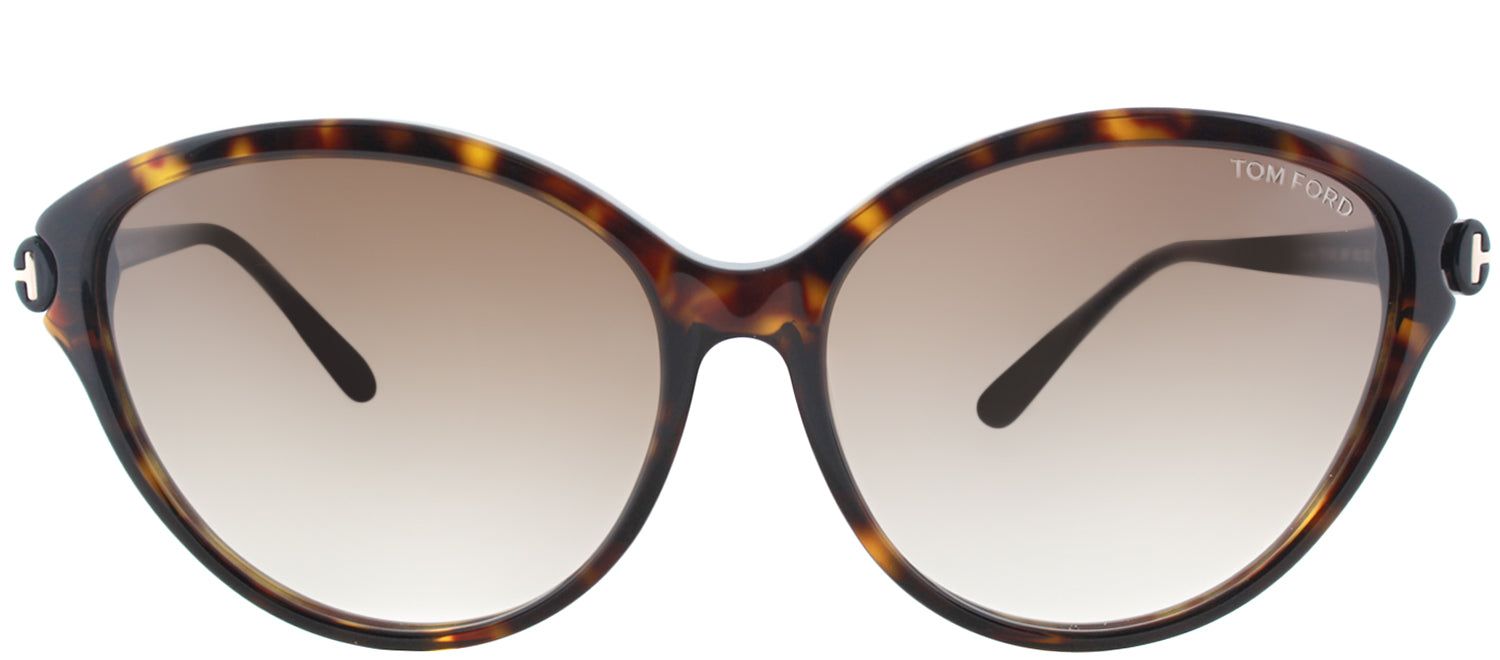 Tom Ford TF 342 56F Cat-Eye Plastic Brown Sunglasses with Brown Gradient Lens sold by Gaffos