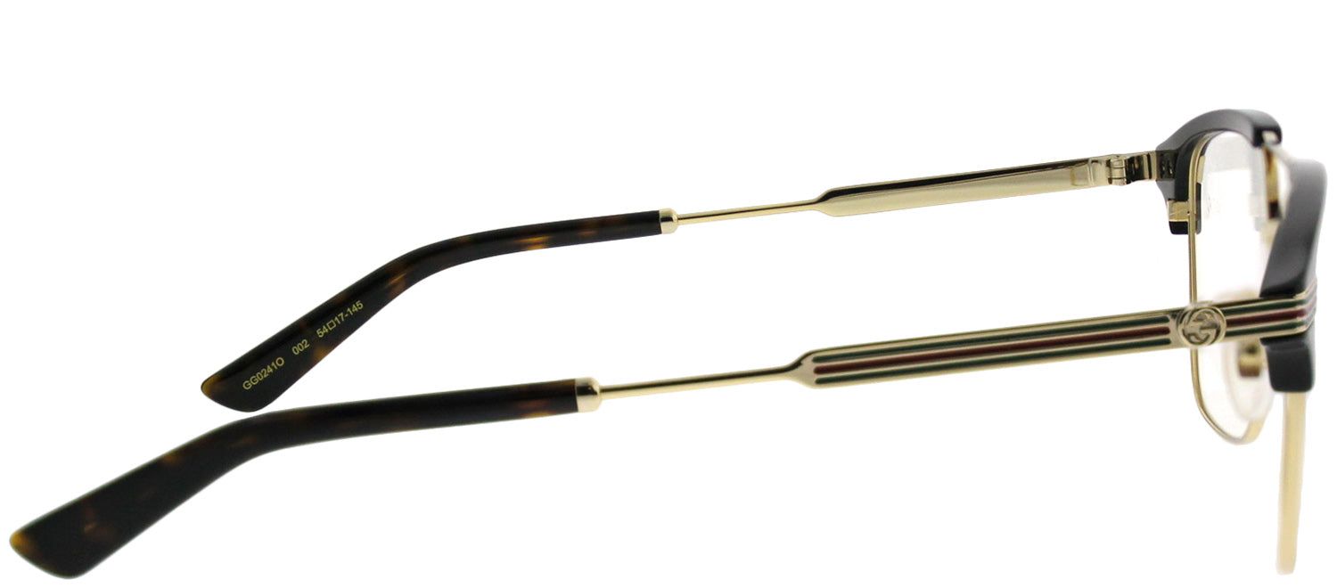 Gucci GG 0241O 002 Rectangle Acetate Gold Eyeglasses with Demo Lens sold by Gaffos product image thumbnail 3